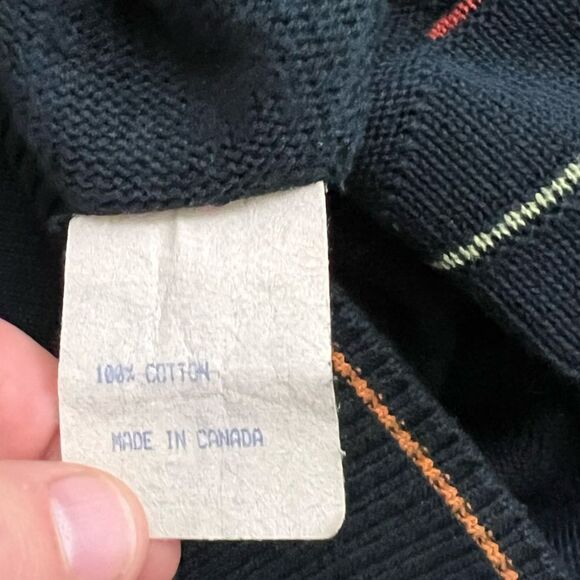 Vintage Norm Thompson 3D knit sweater Men's L - Picture 7 of 7